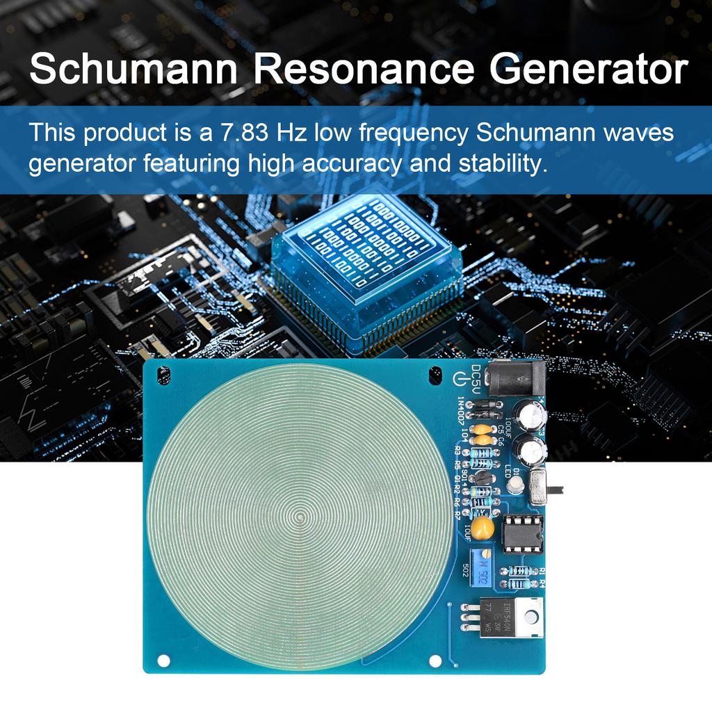7.83Hz Schumann Waves Resonance Generator Ultra-low Frequency Pulse Audio Resonator USB Interface with Indicator Light ON OFF