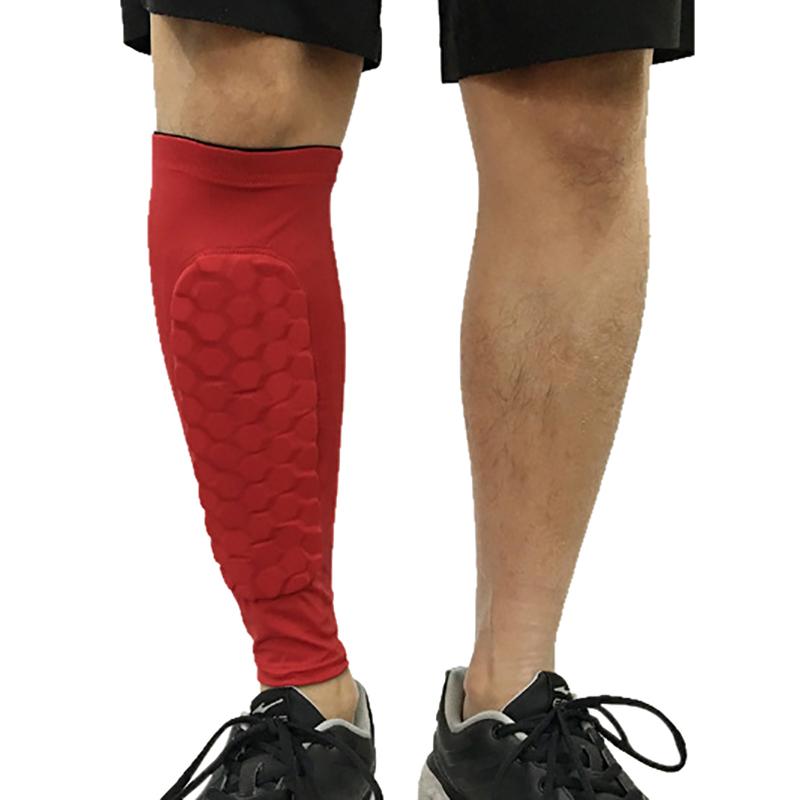 Honeycomb Shin Splint Compression Sleeve Basketball Calf Protection Leg Guard