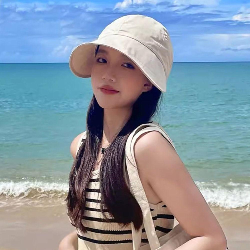 Складная шляпа от солнца с отверстием для хвостика, быстросохнущий козырек, летняя панама, для мужчин и женщин