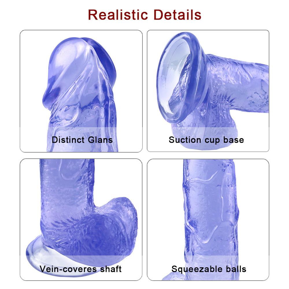 20cm Realistic Dildo Powerful Suction Cup Adult Games Huge Penis Big Dick Female Masturbation Device Erotic Sex Toys for Couple
