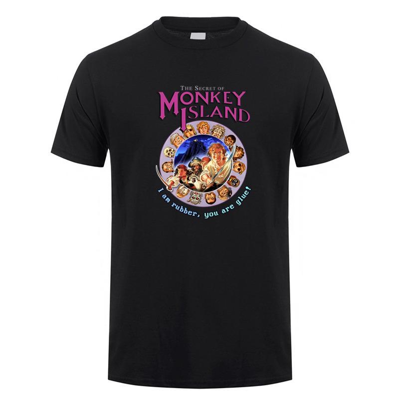 Secret of Monkey Island Футболка Летняя Унисекс Хлопок Короткий Рукав Футболки Смешная Футболка Унисекс Топы Футболка DZ