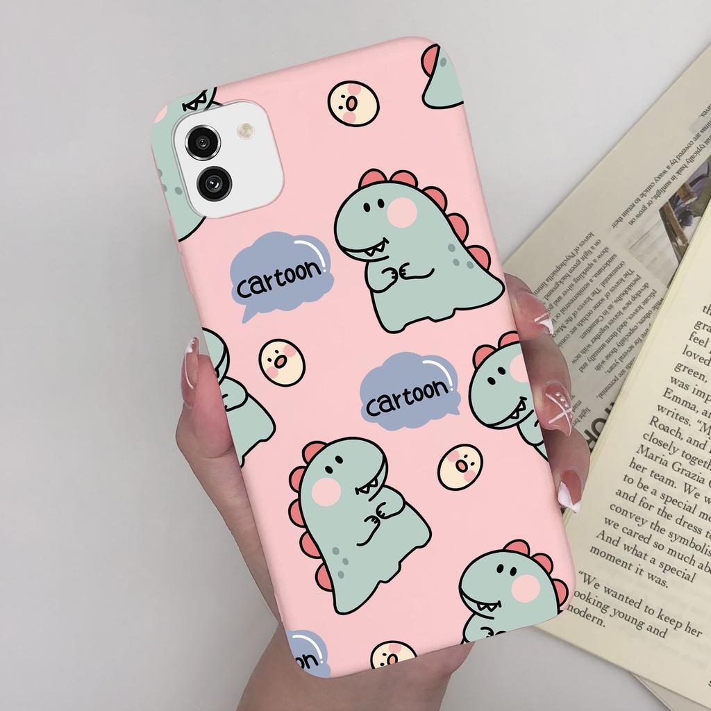 For Samsung Galaxy A03 Core Case A032F Soft Silicone Cute Painted Cover Case For Samsung A03 A 03 Global A03S A035F Funda Bumper
