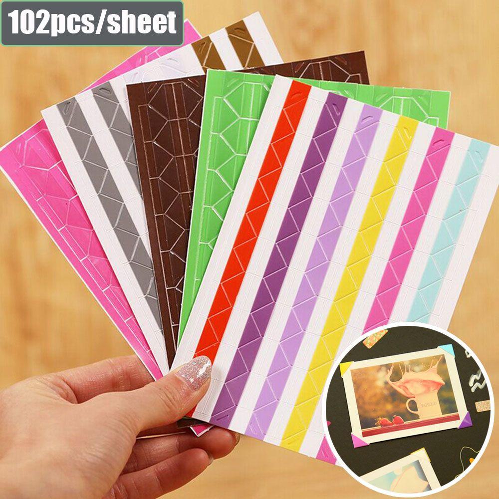 10 sheets DIY Handmade Card Photo Corner Protectors Album Scrapbooking Picture Frame Stickers