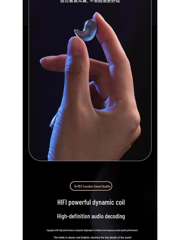 M52 Мини-вкладыши беспроводные Bluetooth-наушники для сна с низким временем задержки и цифровым дисплеем