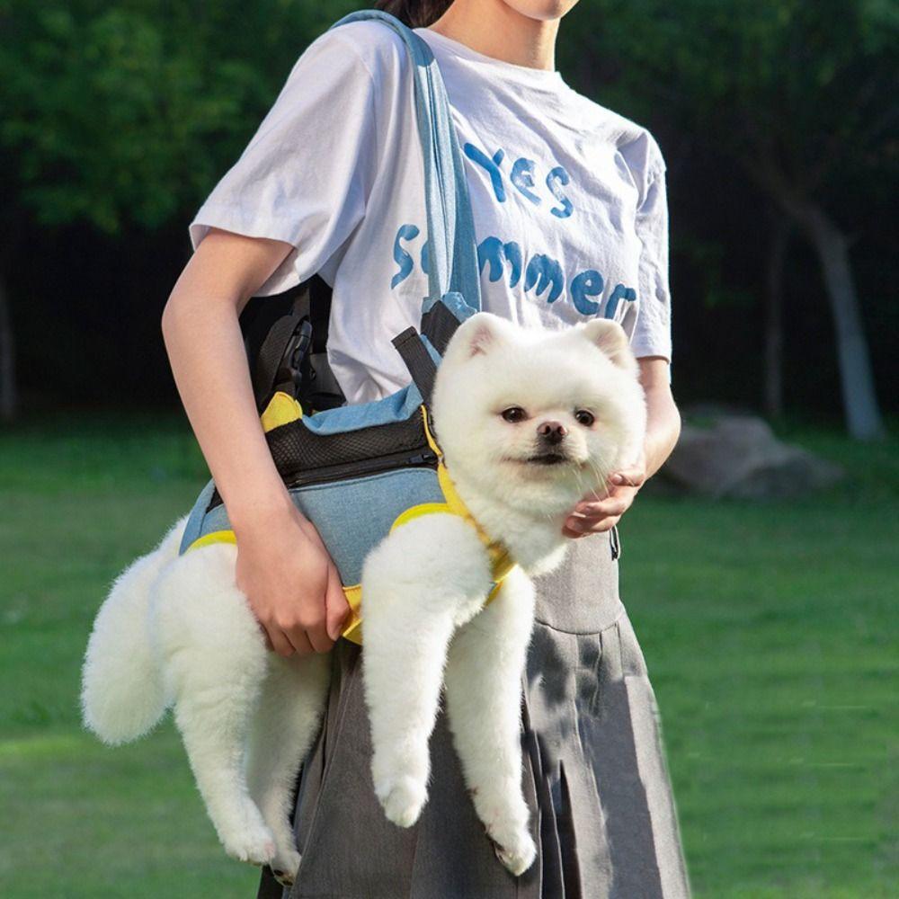 Breathable Cat Carrier Bags Adjustable Pet Double Shoulder Bag Cat Dog Carrier Backpack  Outdoor