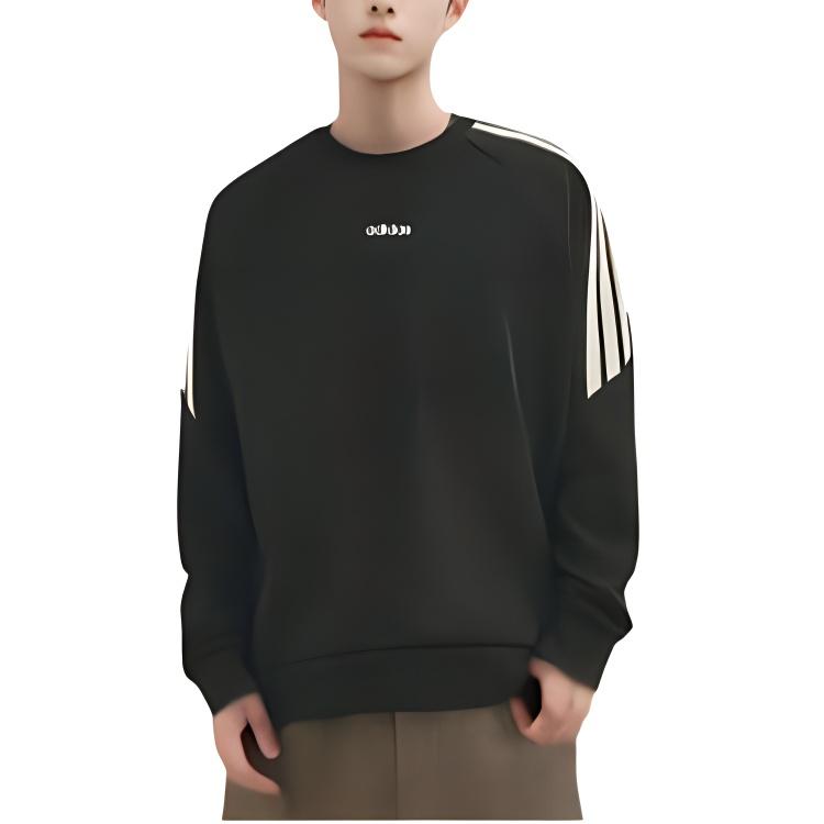 adidas Толстовки Мужские Черные С Круглым Вырезом Умеренный Обычный KA2562