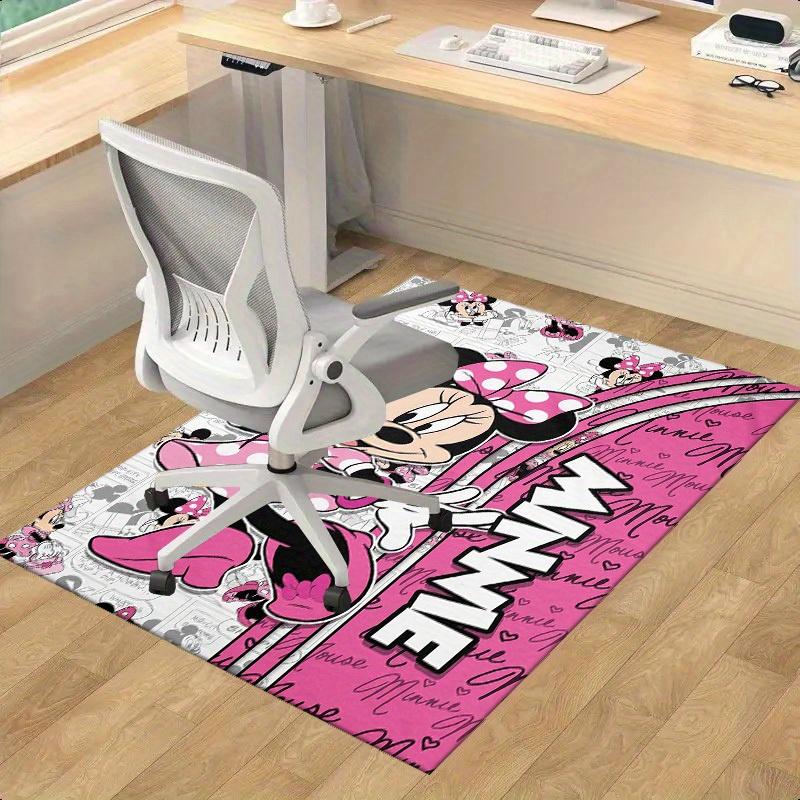 1pc,Minnie Mouse Pink Polka Dot Rug - Home Decor, Office Carpet, Chair Pad, Outdoor Mat