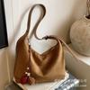 Suede Bag Large-capacity Women's Bag 2025 New High-end Atmospheric Shoulder Messenger Bag Commuter Versatile Tote Bag