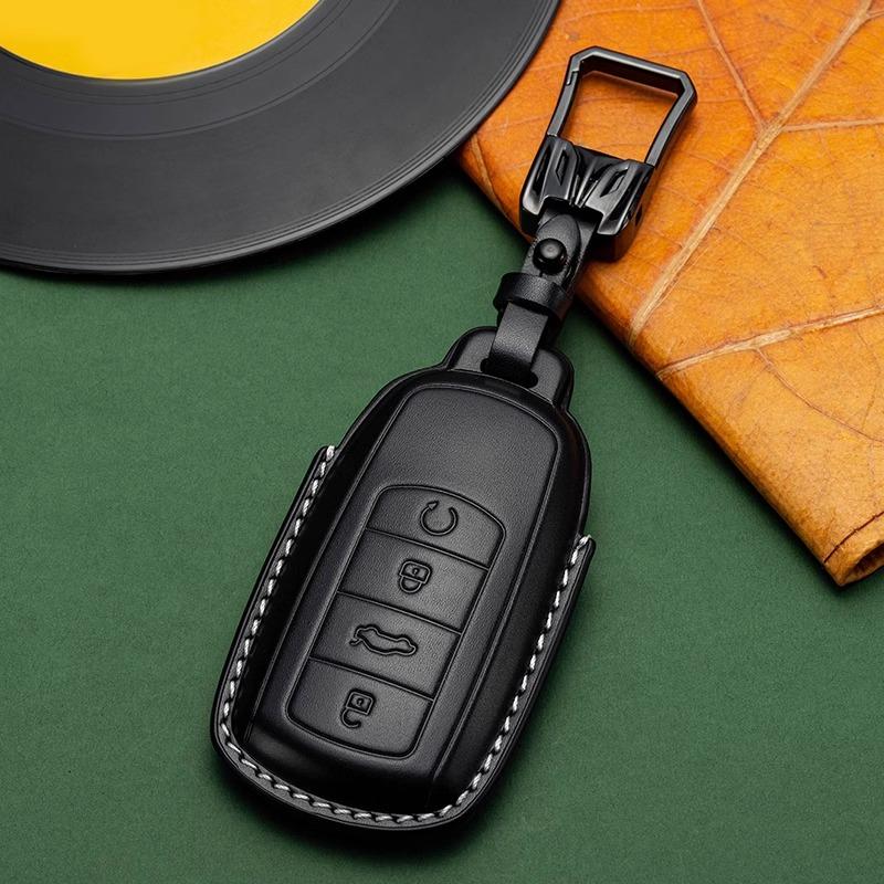 Кожаный чехол-брелок для Chery Tiggo 8 Tiggo 9 Arrizo 8 Omoda 5 Omoda 3X Omoda 5X И Explore 06 - Премиальный защитный чехол для ключа