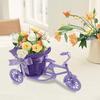 Bicycle Artificial Woven Flower Basket Tricycle Planter Large Capacity Multi-Function Decorative Nostalgic Plant Rack Flower Stand