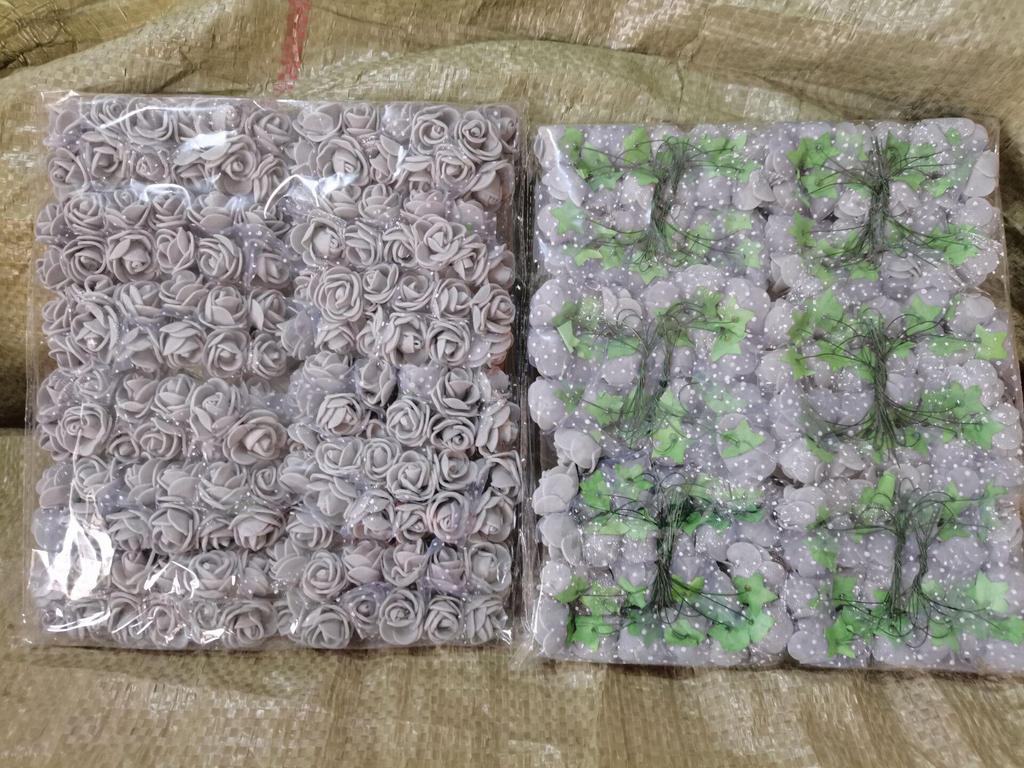 2,5-дюймовая марлевая кружевная роза, пена и сухоцветы для свадебной подарочной коробки, плетеного венка и аксессуаров.