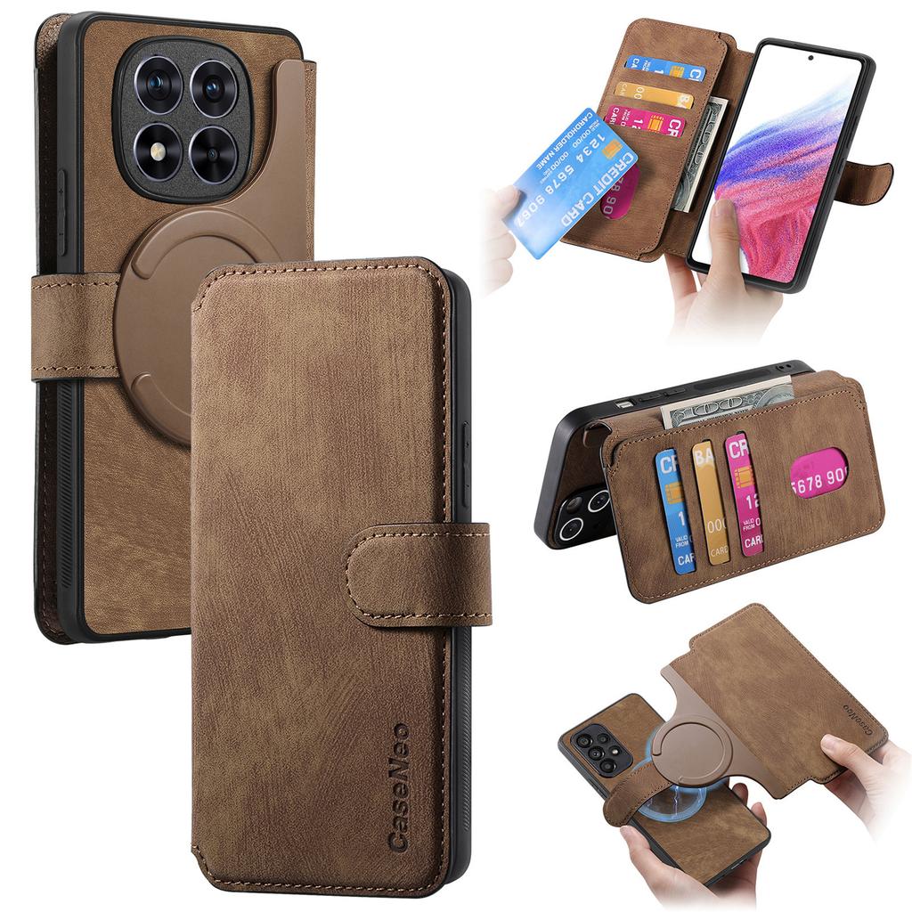 For Xiaomi Redmi Note 14 Pro 5G Magnetic Case CASENEO Detachable Leather Phone Wallet Cover