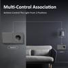 BSEED 1/2Gang Large Button Light Switches 1/2Way Plus Wall Power Type-c USB Sockets Fast Charging EU Standard Plastic Frames