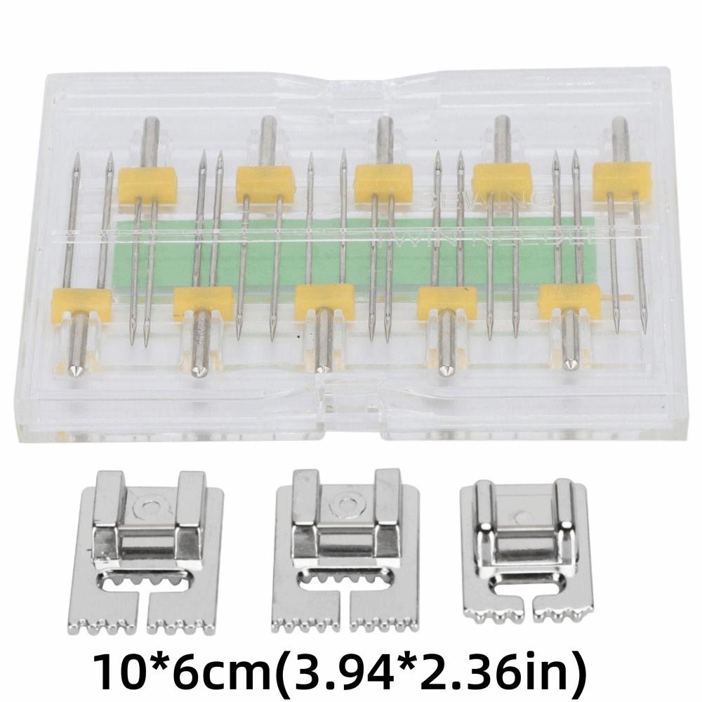 Plastic Double Needles Universal Presser Foot Twin Needles  Household Sewing Machine
