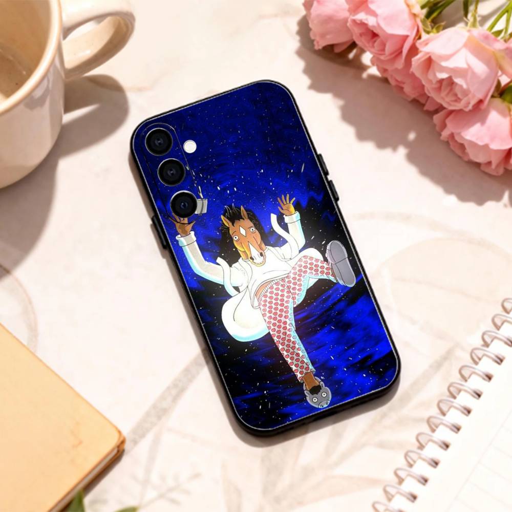 S-Печальный B-БоДжек Лошадь Чехол для телефона Для Samsung Galaxy A73,A72,A71,A70,A53,A52,A51,Другие Мягкий Черный Корпус