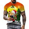 Merry Christmas Santa Claus Graphic T Shirt 3D Christmas Present Printing T-shirts For Men Kids Fashion Clothes Women Funny Tees