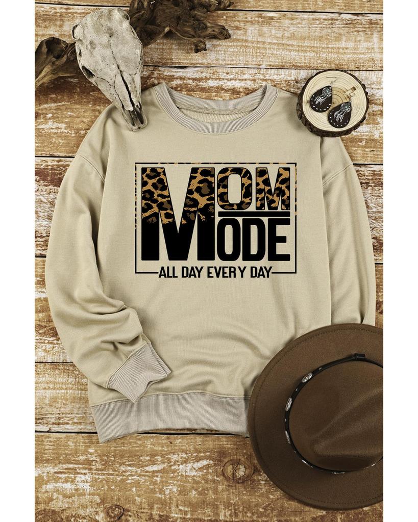 Azura Exchange Толстовка с длинным рукавом с леопардовым принтом