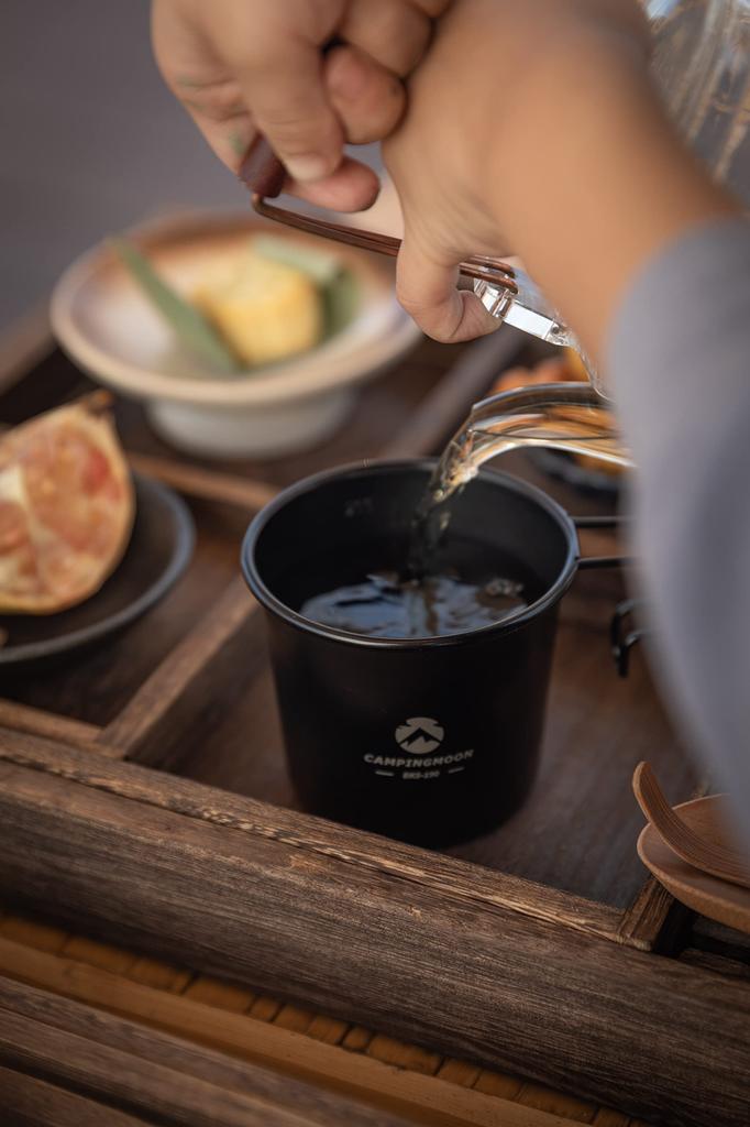 CAMPING MOON Кружка Solo M Кемпинговая кружка, Черная, 210 мл, SOLO MUG BKS-190