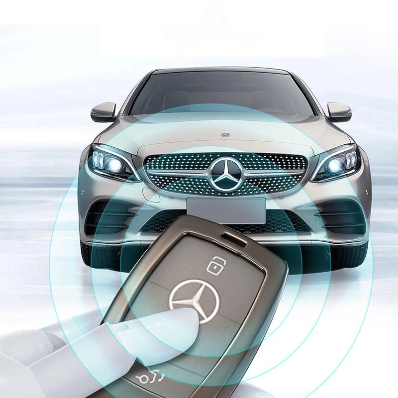 Retro Style Leather Car Remote Key Case Cover Shell for Mercedes Benz A C E S G Class GLC CLE CLA W177 W205 W213 W222 X167 AMG