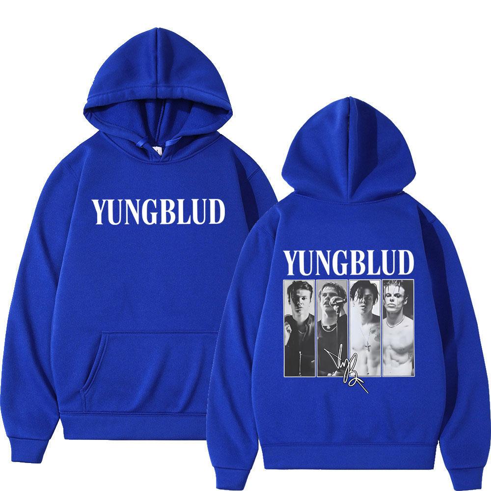 IDOLS Tour 2025 Yungblud Signature Gothic Vintage Graphic Hoodie Women Long-sleeved Loose Hip-hop Punk Sweatshirt Streetwear