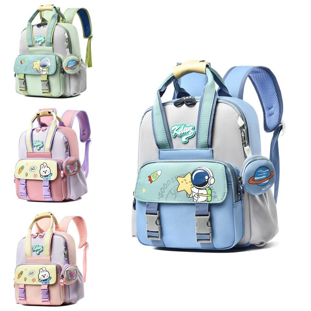 Childrens Cute School Bag Made Of Oxford Cloth With Padded Shoulder Straps For Kindergarten