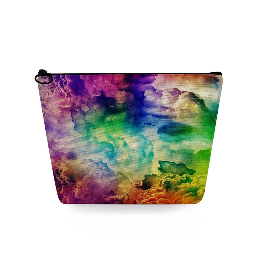 Женская косметичка с цветной текстурой, принтом, для организации туалетных принадлежностей, дорожный органайзер 6776