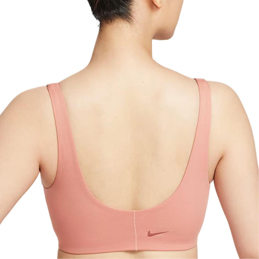 Nike Спортивный бюстгальтер с логотипом однотонного цвета Женское нижнее белье HQ2814-685