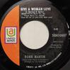 7inch Record BOBBI MARTIN - Give A Woman Love SUA50687 United Artists  1970 US Rock Used