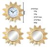 Decorative Antique Mirror Hanging Wall Clock with China Body Creative Luxury Home Decor