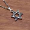 Unisex Hip Hop Hexagram Shape Pendant Necklace Chain Jewelry Accessory