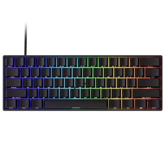 MonsGeek FUN60 Pro SP Проводная модель Датчик HE 0,01 мм Совместимость с Rapid Trigger Магнитный переключатель Akko Glare Английская раскладка Без цифрового блока Боковая печать 8K Swap
