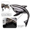 ESJNNK Capo Shark Shape Guitar Capo One Touch Guitar Capo Tast Alloy для с 6 медиаторами Прочный черный акустическая/электрическая гитара/укулеле