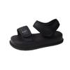 Popular Thick-soled Sports Sandals Women's Summer Wear French High-end 2025 New Flat-soled Versatile Roman Beach Shoes