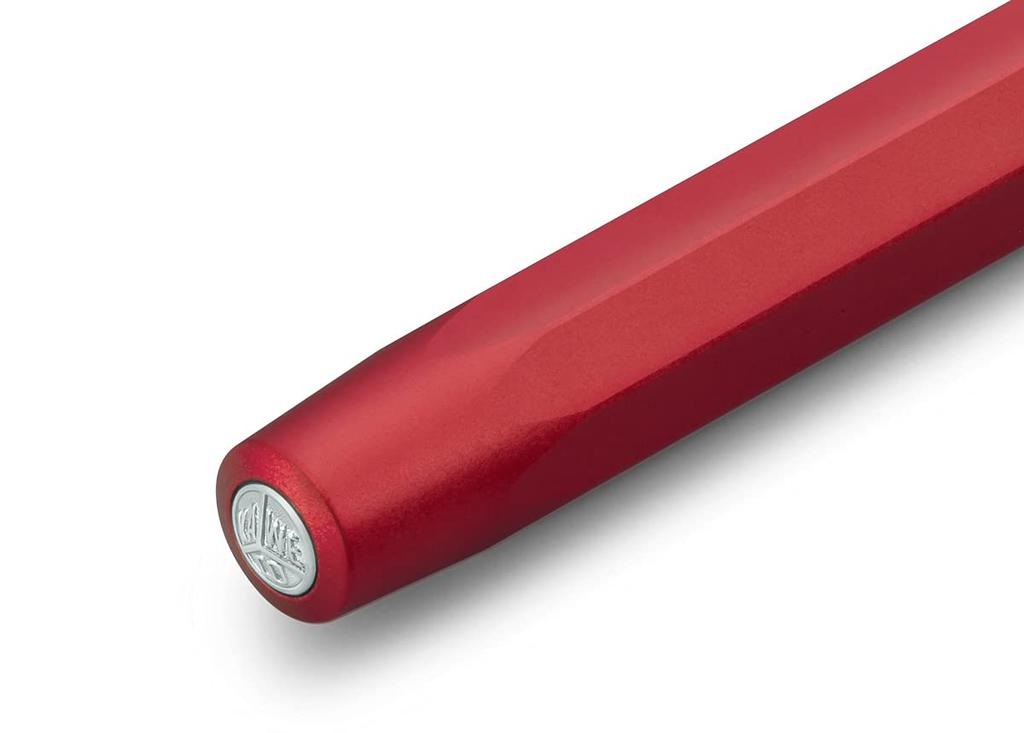 Kaweco AL Sport Fountain Medium Nib Deep Pen, (M), Red, ALFP-DR (Official Import)