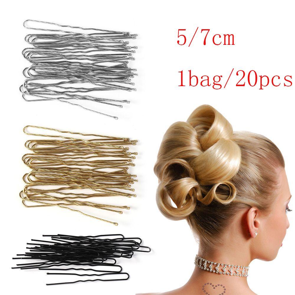 20PCS Hot Headwear Bridal Hairstyle Tool Alloy Waved Hair Pins Hairclips U-shaped Barrette