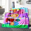 Pocoyo Customize Your Name Blanket Multi-purpose Customizable Blanket Warmthful Decor Perfect for Seaside Office Chair Picnics Living Room