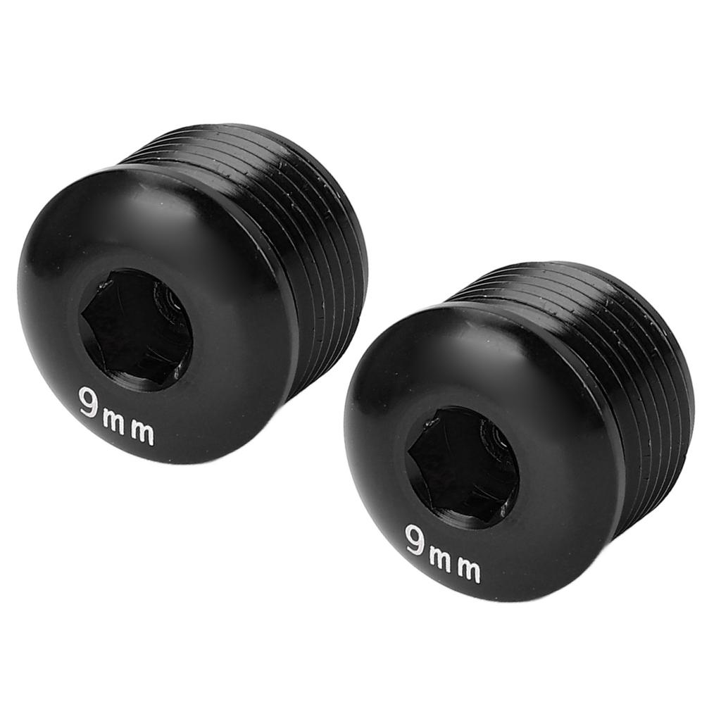 2PCS Cycle Pedal Dust Proof Cover Cap M14 9mm Aluminum Alloy Pedal Protective Locking Screw for