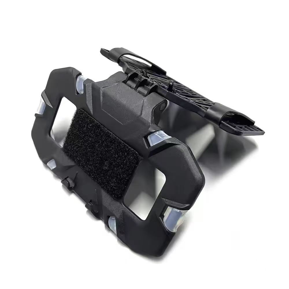 Tactical Folding MOLLE Phone Holder, Chest Navigation Board for Outdoor Airsoft Vest, Cellphone Operation Panel