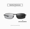 Photochromic Sunglasses for Polarized Large Photochromic Day and Night B1229 [FEISEDY] Men, UV400, Sports, Golf, Driving, Sunglasses, Size, Lens,