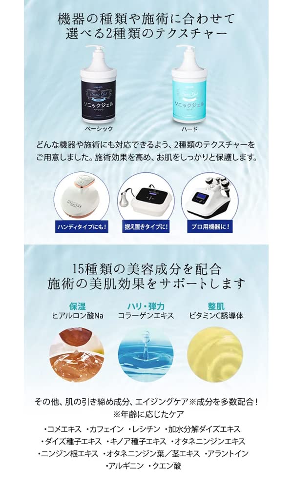 Etubera Sonic Gel Beauty Basic 1L Гель Ультразвуковой гель для лица EMS Гель Водорастворимый Гель Кавитация Ультразвуковой гель для красоты лица EMS Водорастворимый