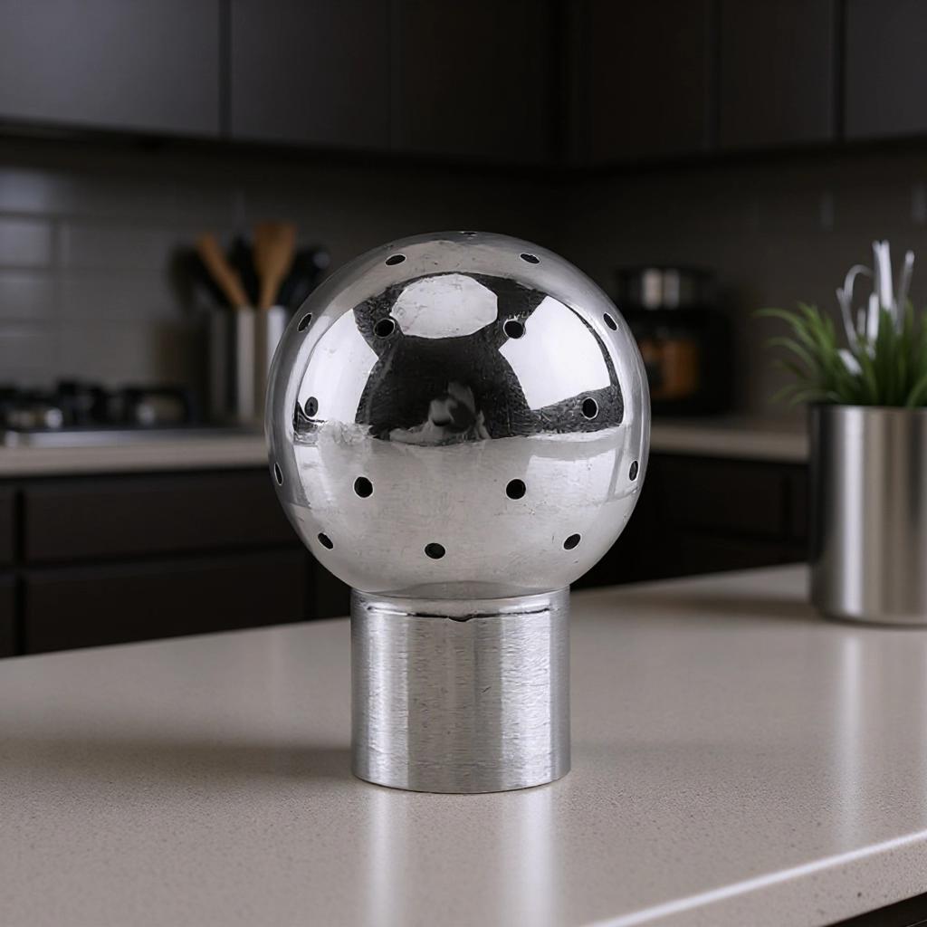 Спрей-шар из нержавеющей стали, фиксированный, внутренняя резьба, чистящий шар для пищевой, фармацевтической промышленности, мойка высокого давления