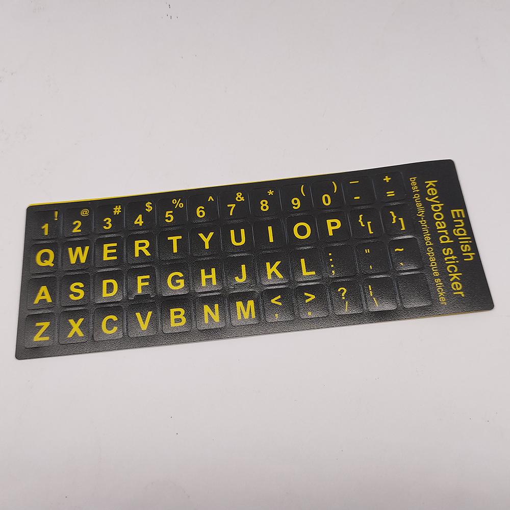 English Letters Keyboard Stickers For Notebook Computer Laptop Accessories Keyboard Covers Colourful Waterproof And Austproof