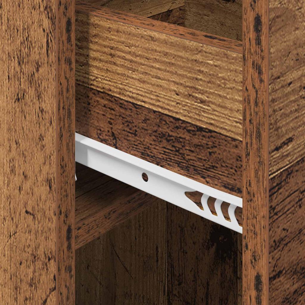 Bedside Chest of Drawers 2 pcs Reclaimed Wood Look 29 x 31.5 x 49 cm Particleboard