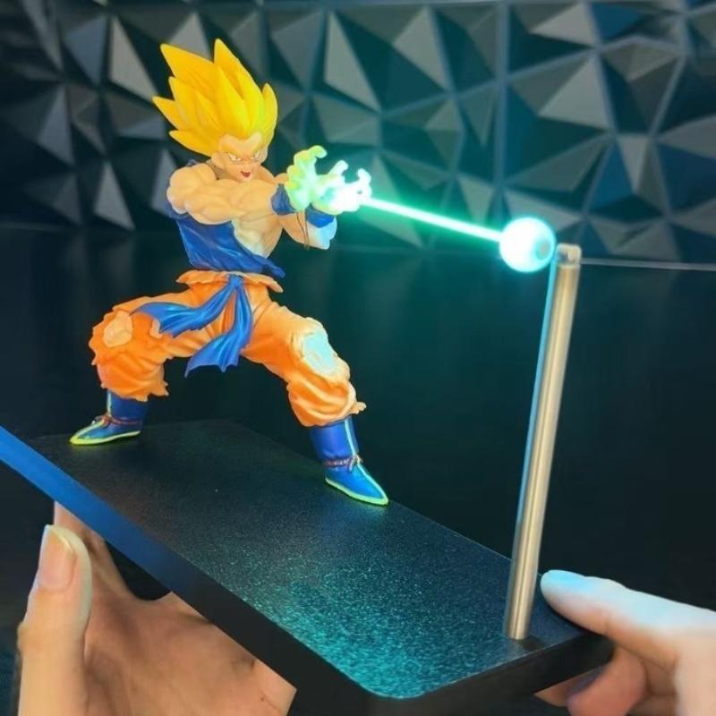 Son Goku Night Light Anime Touch Kamehameha Night Light Creative Desk Decoration Cool Model Doll Boys Gifts