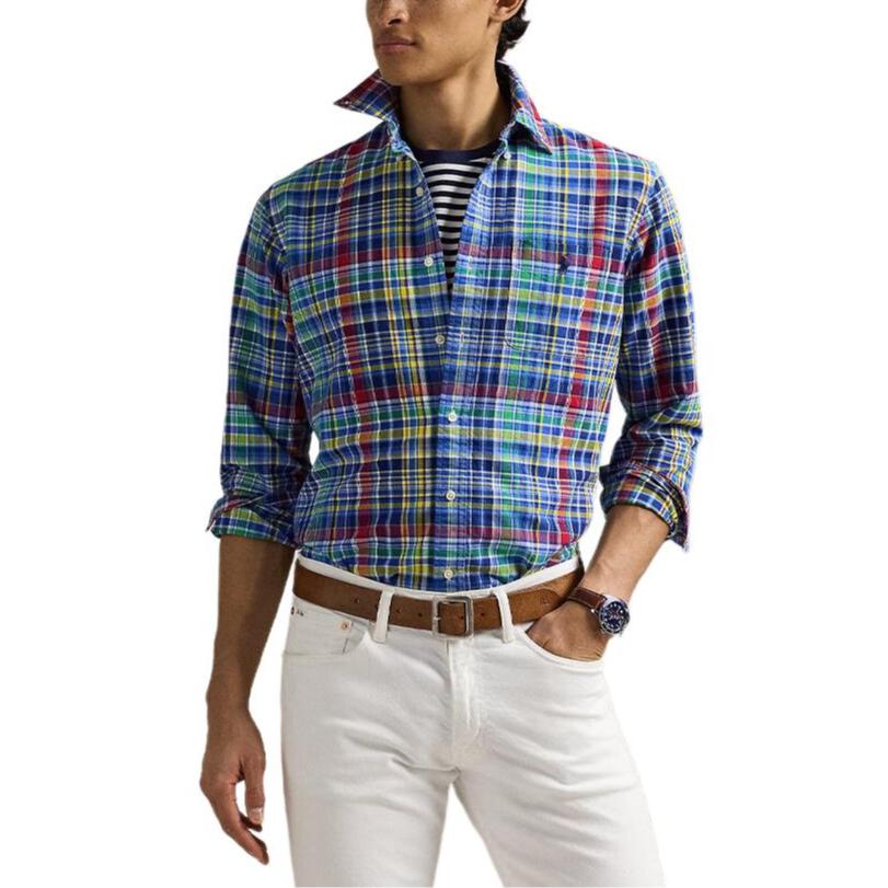Polo Ralph Lauren Cotton Check Oxford Shirt Men Shirts Multicolor MNPOWOV16824241-410