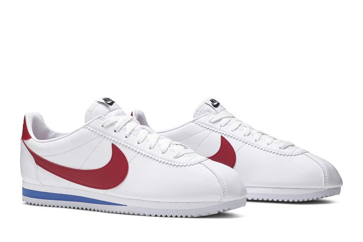 Женские кроссовки Nike Classic Cortez Форрест Гамп (2017/2021) (Женский) Белый/Университетский красный-Королевский университет