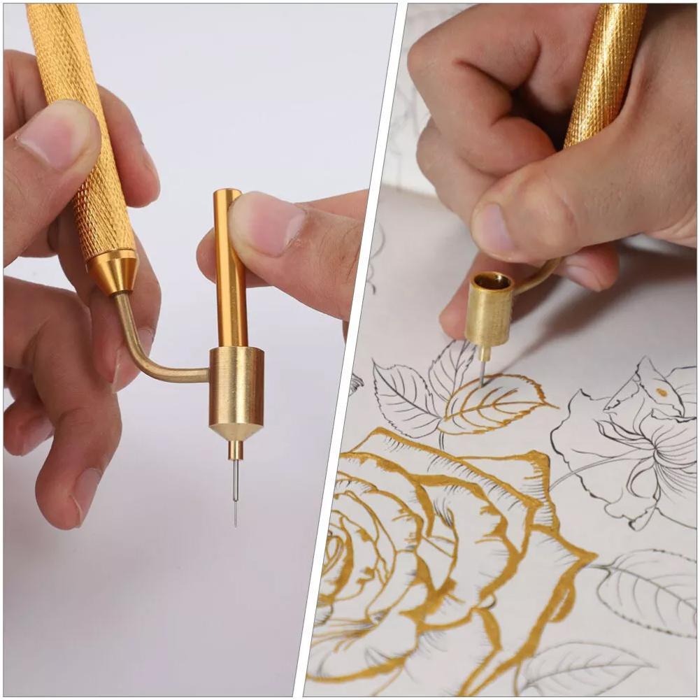 0.5/0.7mm Car Paint Pen Tools Detailing Fine Line Fluid Writer Paint Applicator Pen Slanting Ruling Pen For Car Scratch Repair