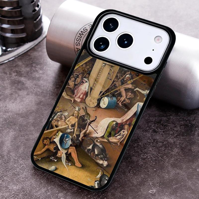 Чехол для телефона с картиной Иеронима Босха для iPhone 17 16 15 Pro Max Air 14 13 12 11 Plus Ударопрочный чехол