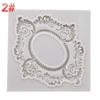 European Pastry Antique Mirror Frame Fondant Cake Mold Silicone Mould Border Embossing Pastry Tool