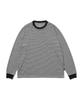 Snow Peak Summer Wool Stripe Long Sleeve Size T-Shirt CS-26SU006 (Men's/Women's, Black, M)
